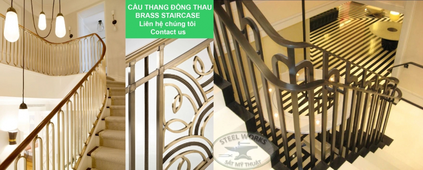 Cầu Thang Đồng Thau - Brass Staicase