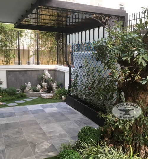 Mái Vòm, Bếp Ngoài Trời_Canopy. Back Yard Kitchen - Khu Sala Quận 2 HCM _ Sala District 2 HCM City