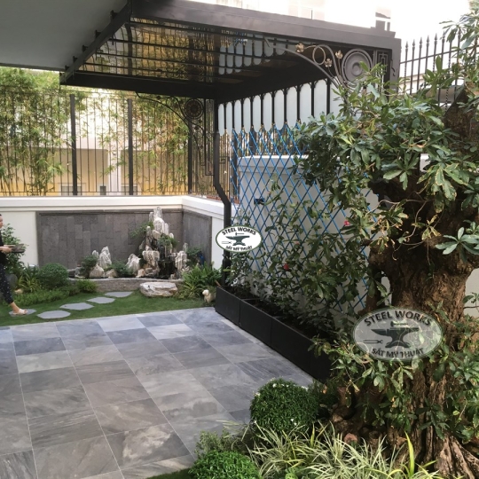 Mái Vòm, Bếp Ngoài Trời_Canopy. Back Yard Kitchen - Khu Sala Quận 2 HCM _ Sala District 2 HCM City