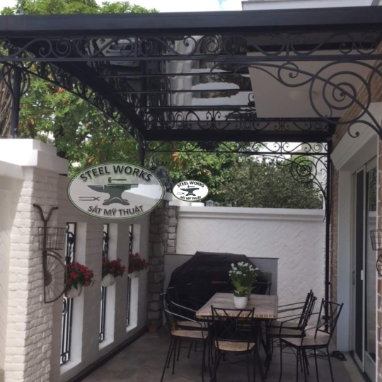 Cửa Cổng, Cầu Thang, Mái Vòm _ Gate, Staricase Railing and Canopy