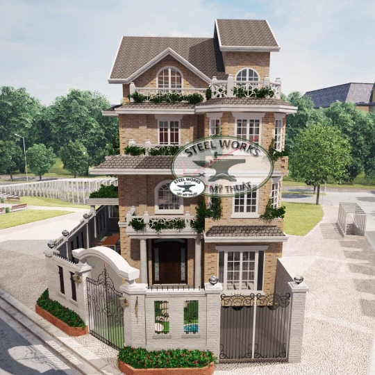 Cửa Cổng, Cầu Thang, Mái Vòm _ Gate, Staricase Railing and Canopy